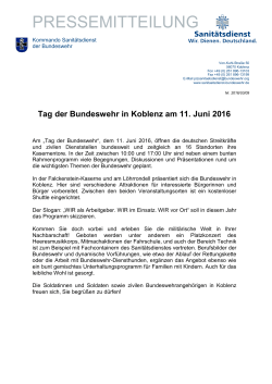 Tag der Bundeswehr in Koblenz am 11. Juni 2016