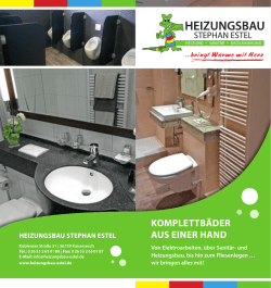 Infoprospekt herunterladen - Heizungsbau Stephan Estel