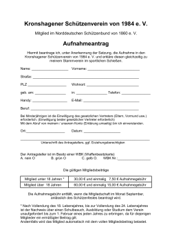 Aufnahmeantrag (1 - Kronshagener Schützenverein