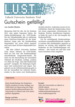 Gutschein gef&auml;llig?