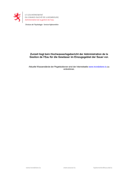 Hochwasserinformation AGE