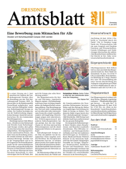 Dresdner Amtsblatt 2016 KW 23