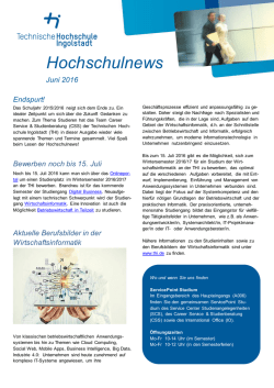 Hochschulnews - Technische Hochschule Ingolstadt