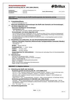 Sicherheitsdatenblatt