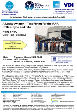 A Lucky Aviator – Test Flying for the RAF, Rolls