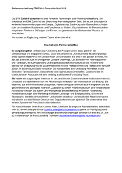 Spezialist/in Partnerschaften