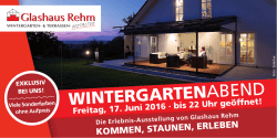 wintergarten - Glashaus Rehm