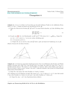 Elementargeometrie SS 16, Übungsblatt 6
