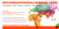 internationalismus live - Rosa-Luxemburg
