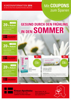 Mit COUPONS - Kreuz Apotheke