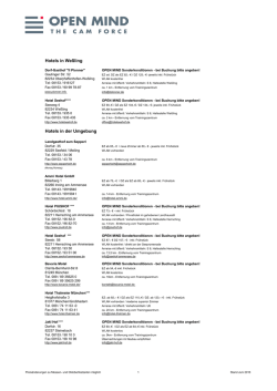 Hotelliste f&uuml;r Wessling | Ludwigsburg | F&uuml;ssen | Hannover