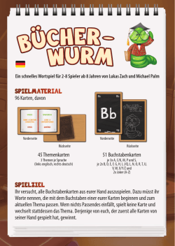B&uuml;cherwurm - Anleitung