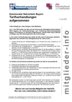 Kommunaler Nahverkehr Bayern: Tarifverhandlungen aufgenommen