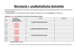 Bierstand + unalkoholische Getr&auml;nke