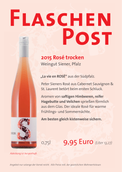 Post 2015 Rosé trocken