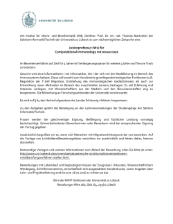(W1) für Computational Immunology mit tenure-track