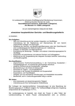 eines/einer hauptamtlichen Gerichts