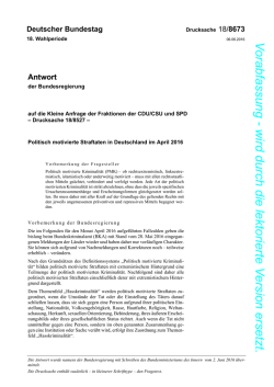 Drucksache 18/8673 - DIP des Bundestages