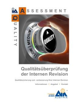 Informationsbrosch&uuml;re - Institut f&uuml;r Interne Revision