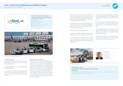 eFleet &ndash; elektrische Vorfeldfahrzeuge am Flughafen - e