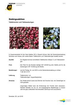 Informationen/Bestellung