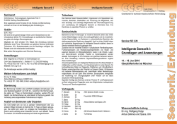 Intelligente Sensorik I - Carl-Cranz