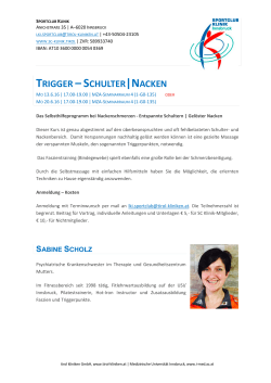 Trigger - Schulter/Nacken 06-2016