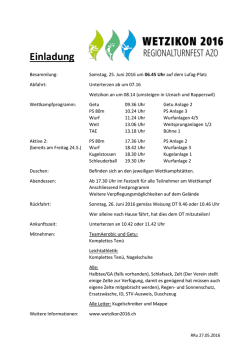 Einladung - STV Walensee Unterterzen