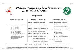 50 Jahre SpVgg Engelbrechtsmünster vom 10. bis 12.Juni 2016