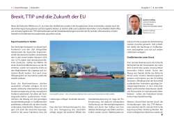 Brexit, TTIP und die Zukunft der EU
