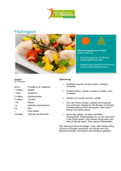 Fischragout - mit Abnehmen mit Genuss