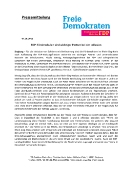 Pressemitteilung - FDP