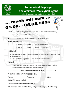 Download: Einladung zum Sommertrainingslager