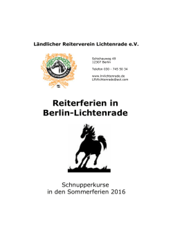 Informationen zu den Schnupperkursen