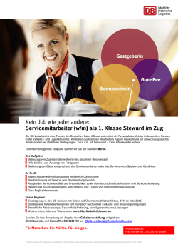 DB Zeitarbeit lädt ei