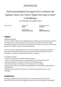 Digital Twin body in white
