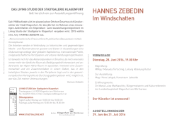 hannes zebedin - Stadtgalerie Klagenfurt