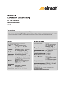 H05W5-F Kunststoff-Steuerleitung