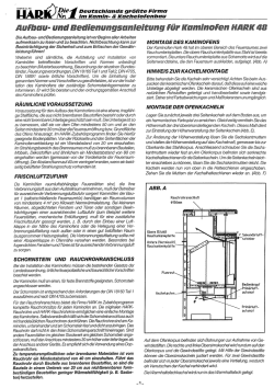 HARK - Kaminofen48 Bedienungsanleitung