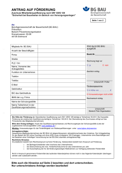 Antrag Mitarbeiterqualifizierung nach GW 129/S 129