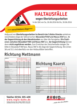 D&uuml;sseldorf Hbf und Neuss Hbf