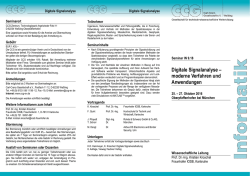 Digitale Signalanalyse - Carl-Cranz