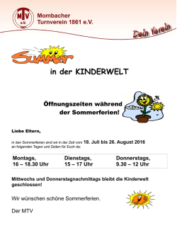 in der KINDERWELT