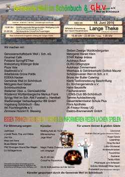 Lange Theke / Gewerbe- und Handelsverein