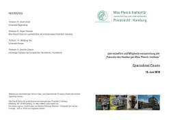 Specialized Courts - Max-Planck-Institut für ausländisches und