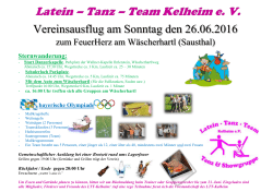 Vereinsausflug am Sonntag den 26.06.2016 - LTT