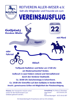 Plakat Ausflug AW 2016 - Reitverein Aller