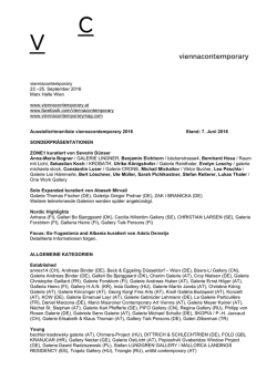 AusstellerInnenliste viennacontemporary 2016