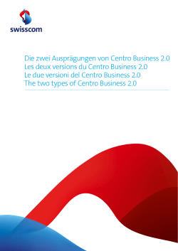 Die zwei Auspr&auml;gungen von Centro Business 2.0 Les deux versions