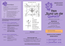 Fest „Rund um die Quetsch“